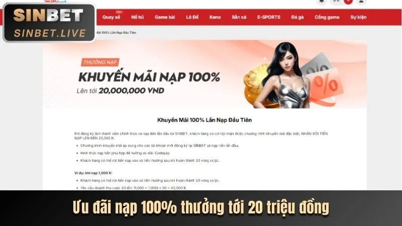 Thưởng chào mừng HB88